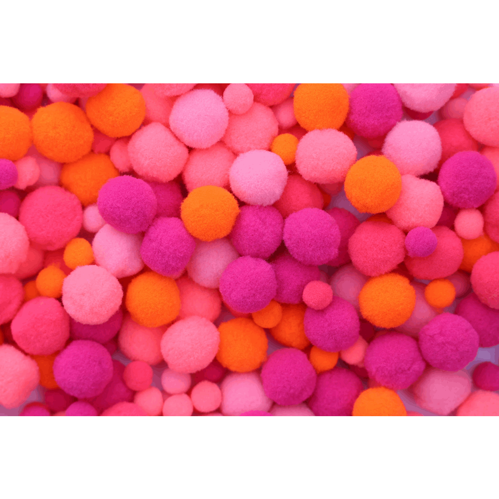 BELLTRADE Pom-pom set, 500 pcs, 