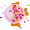 BELLTRADE Pom-pom set, 500 pcs, 