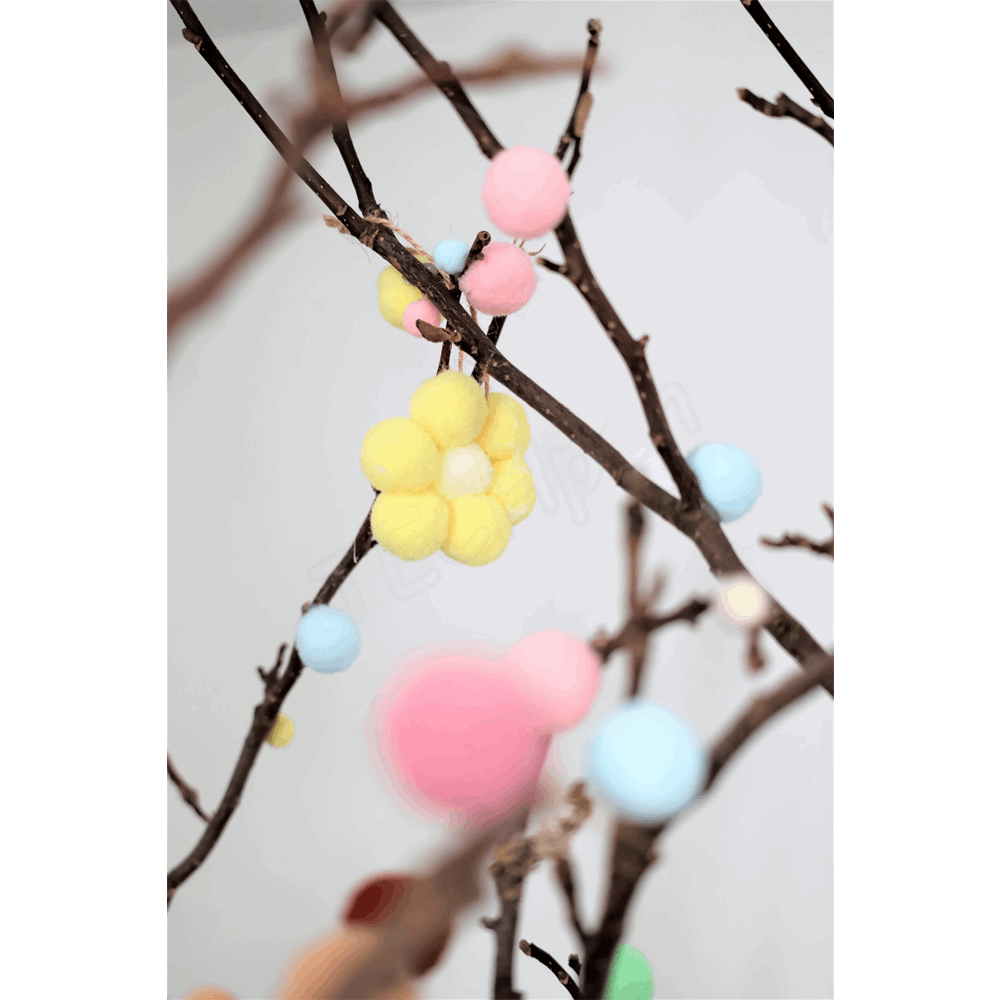 BELLTRADE Pom-pom set, 500 pcs, 