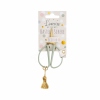 BELLTRADE Craft scissors, retro look, small, sage, 8.5 cm BEL-15304