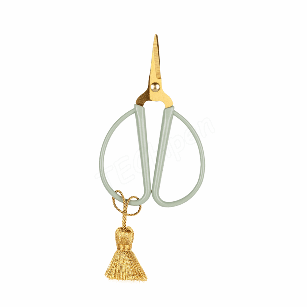 BELLTRADE Craft scissors, retro look, small, sage, 8.5 cm BEL-15304