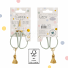 BELLTRADE Craft scissors, retro look, small, sage, 8.5 cm BEL-15304