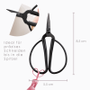 BELLTRADE Craft scissors, retro look, small, black, 8.5 cm BEL-15303