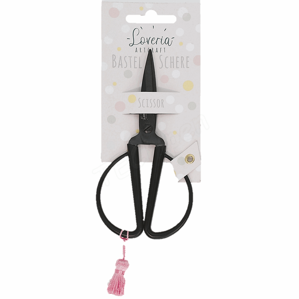 BELLTRADE Craft scissors, retro look, black, 14.5 cm BEL-15301
