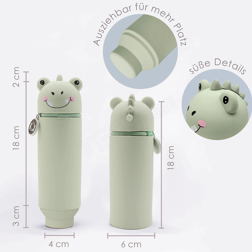 BELLTRADE Silicone Pencil Case Dino Rexy BEL-25611