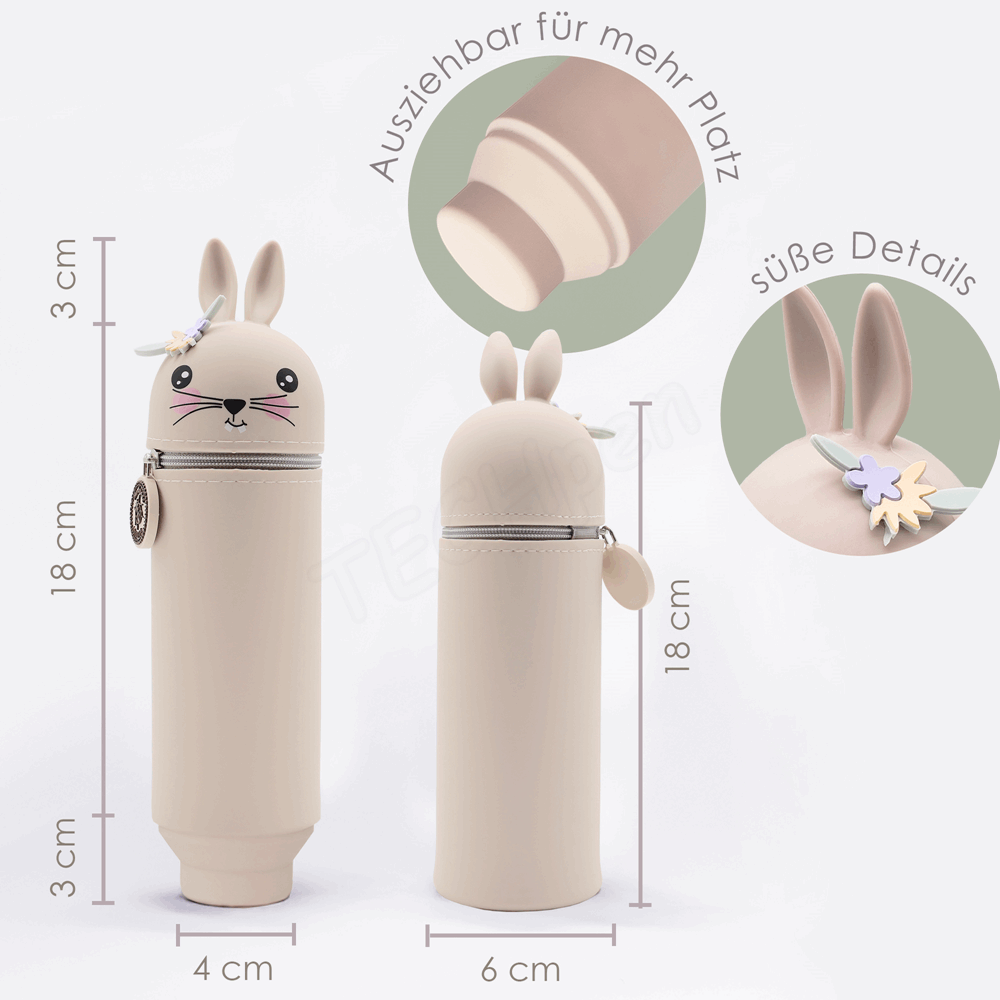 BELLTRADE Silicone Pencil Case Rabbit Hoppy BEL-25613