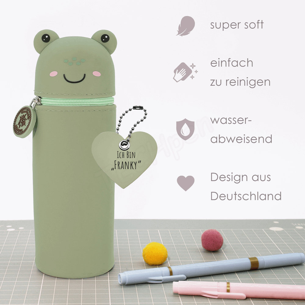 BELLTRADE Silicone Pencil Case Frog Franky BEL-25302