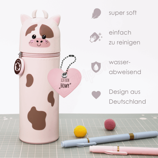 BELLTRADE Silicone Pencil Case Cow Howy BEL-24213
