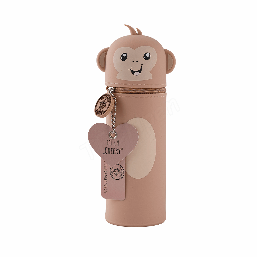 BELLTRADE Silicone Pencil Case Monkey Cheeky BEL-24214