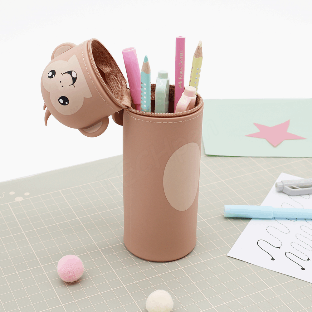 BELLTRADE Silicone Pencil Case Monkey Cheeky BEL-24214