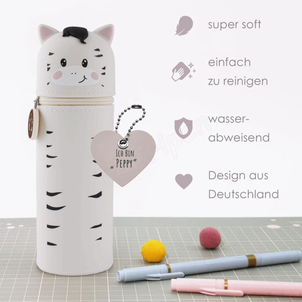 BELLTRADE Silicone Pencil Case Zebra Peppy BEL-24111