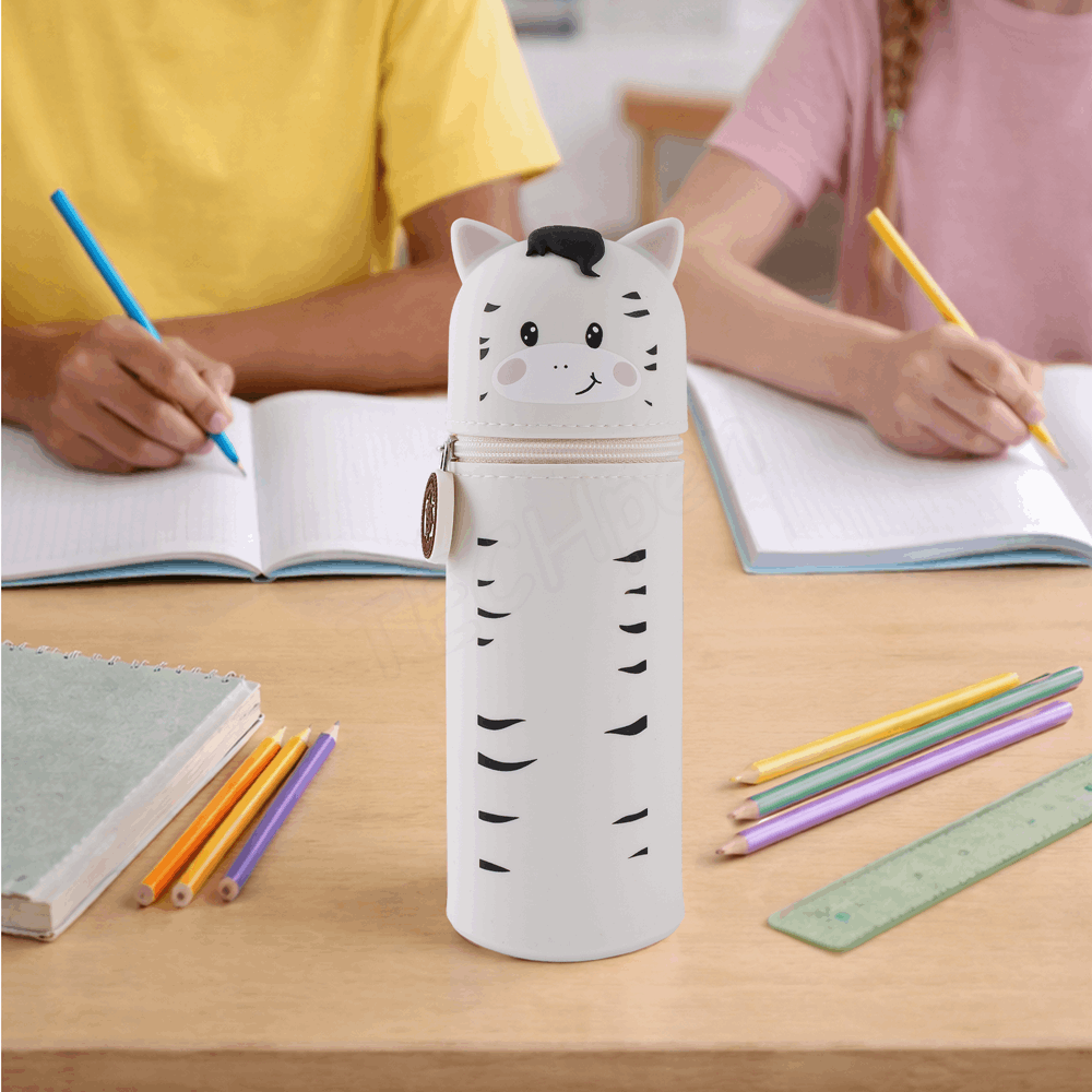 BELLTRADE Silicone Pencil Case Zebra Peppy BEL-24111
