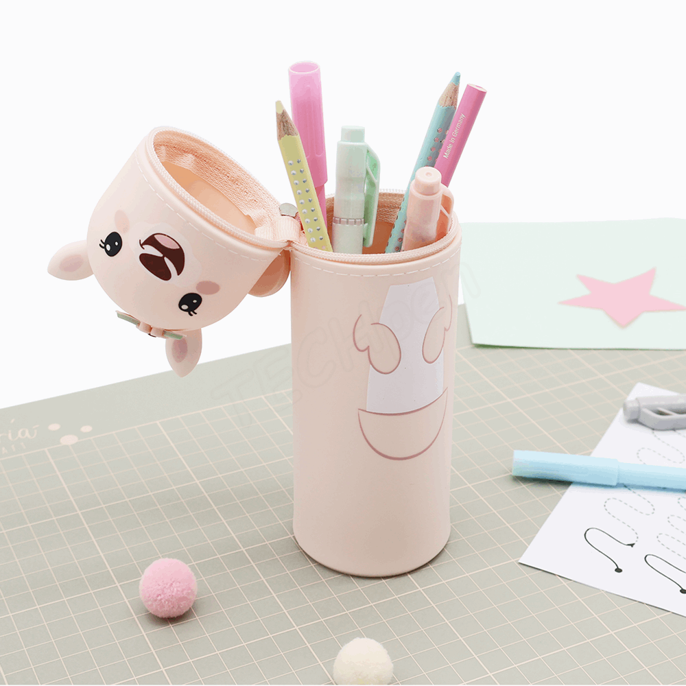 BELLTRADE Silicone Pencil Case Kangaroo Rosy BEL-24112