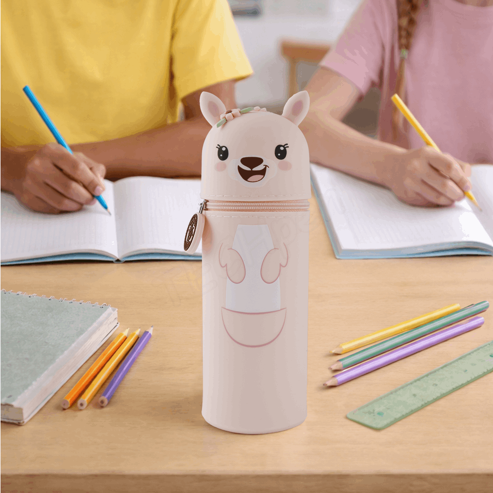 BELLTRADE Silicone Pencil Case Kangaroo Rosy BEL-24112