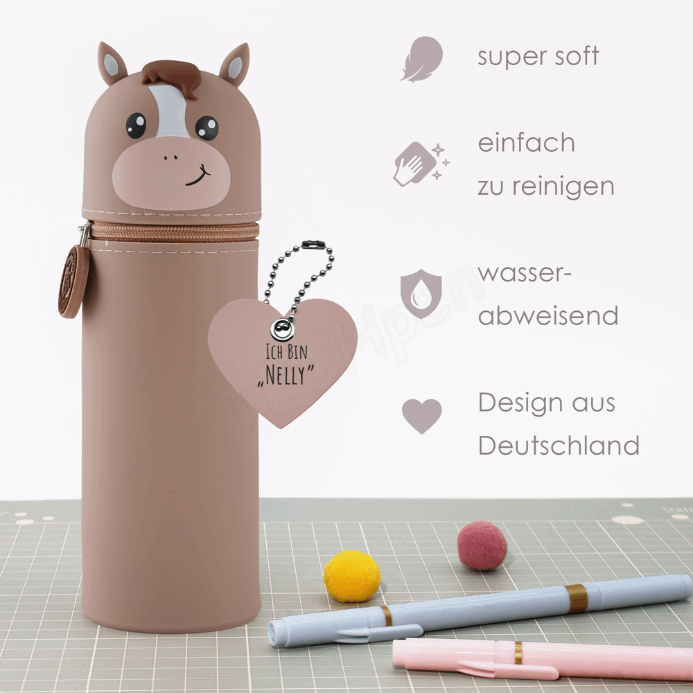 BELLTRADE Silicone Pencil Case Horse Nelly BEL-24113