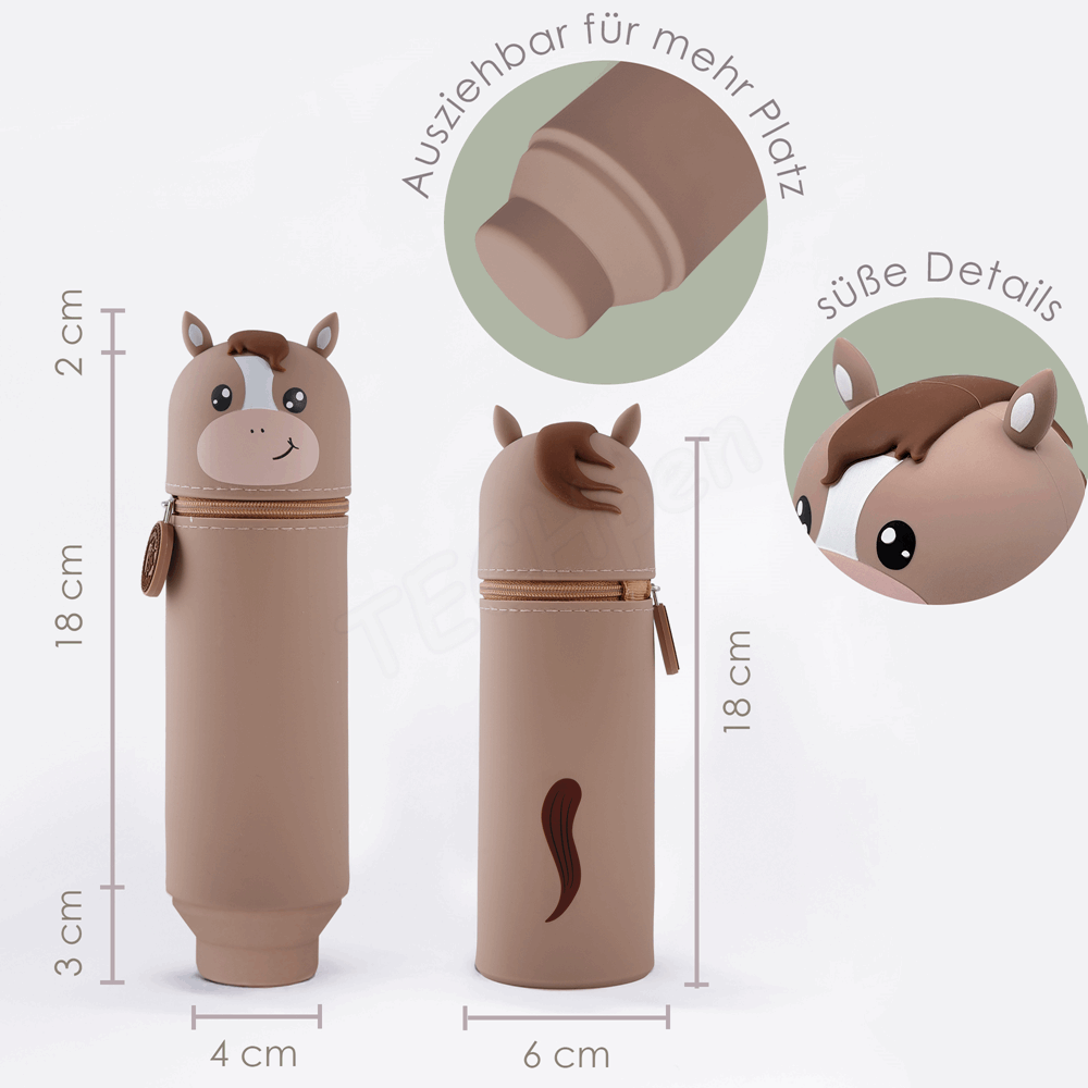BELLTRADE Silicone Pencil Case Horse Nelly BEL-24113