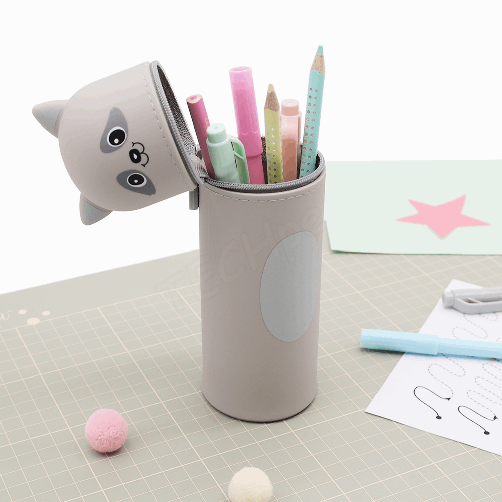 BELLTRADE Silicone Pencil Case Raccoon Coony BEL-24114
