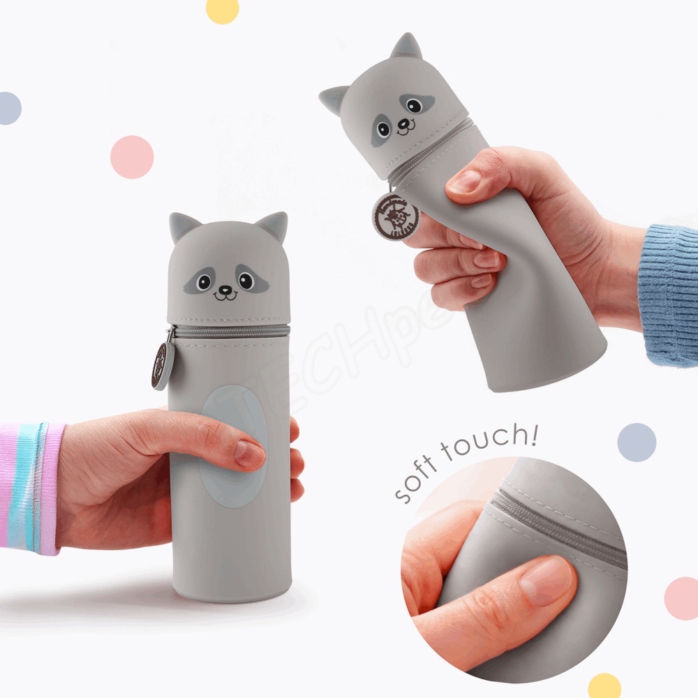 BELLTRADE Silicone Pencil Case Raccoon Coony BEL-24114