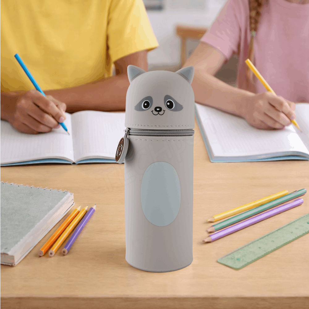 BELLTRADE Silicone Pencil Case Raccoon Coony BEL-24114