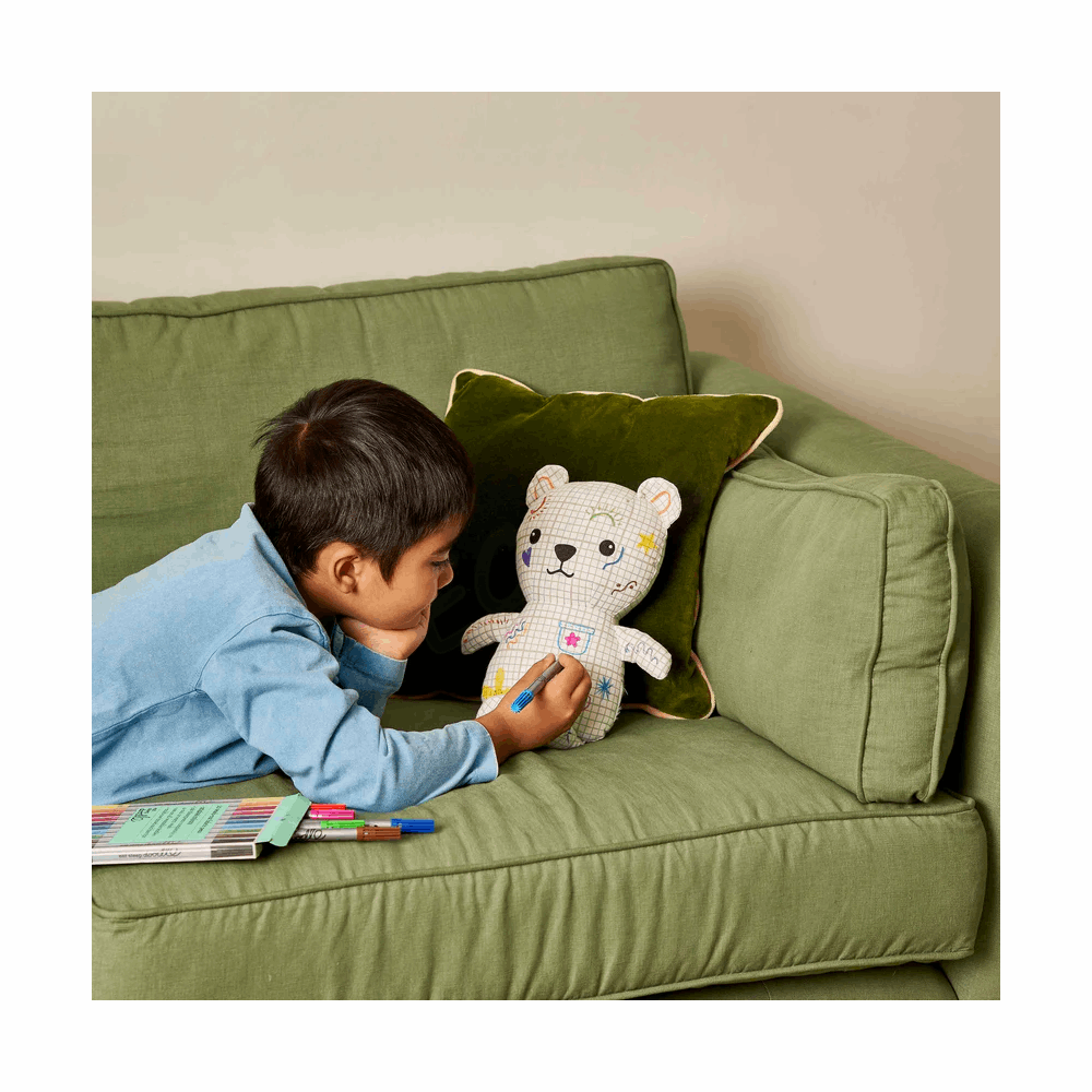 EATSLEEPDOODLE Artie Bear colour-in & doodle DBEAR 204001