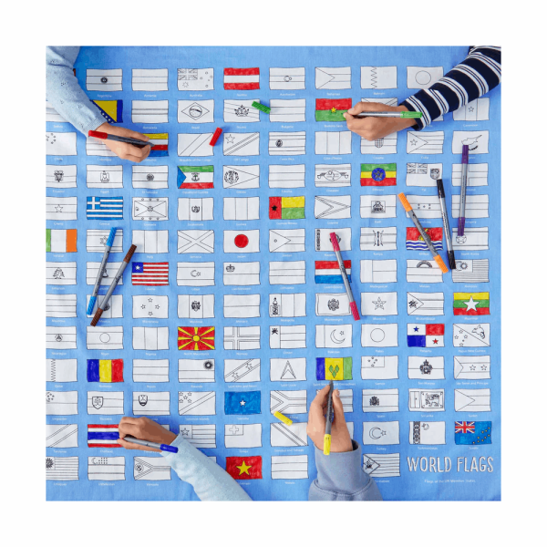 EATSLEEPDOODLE Tablecloth world flags FLAGTS 206001