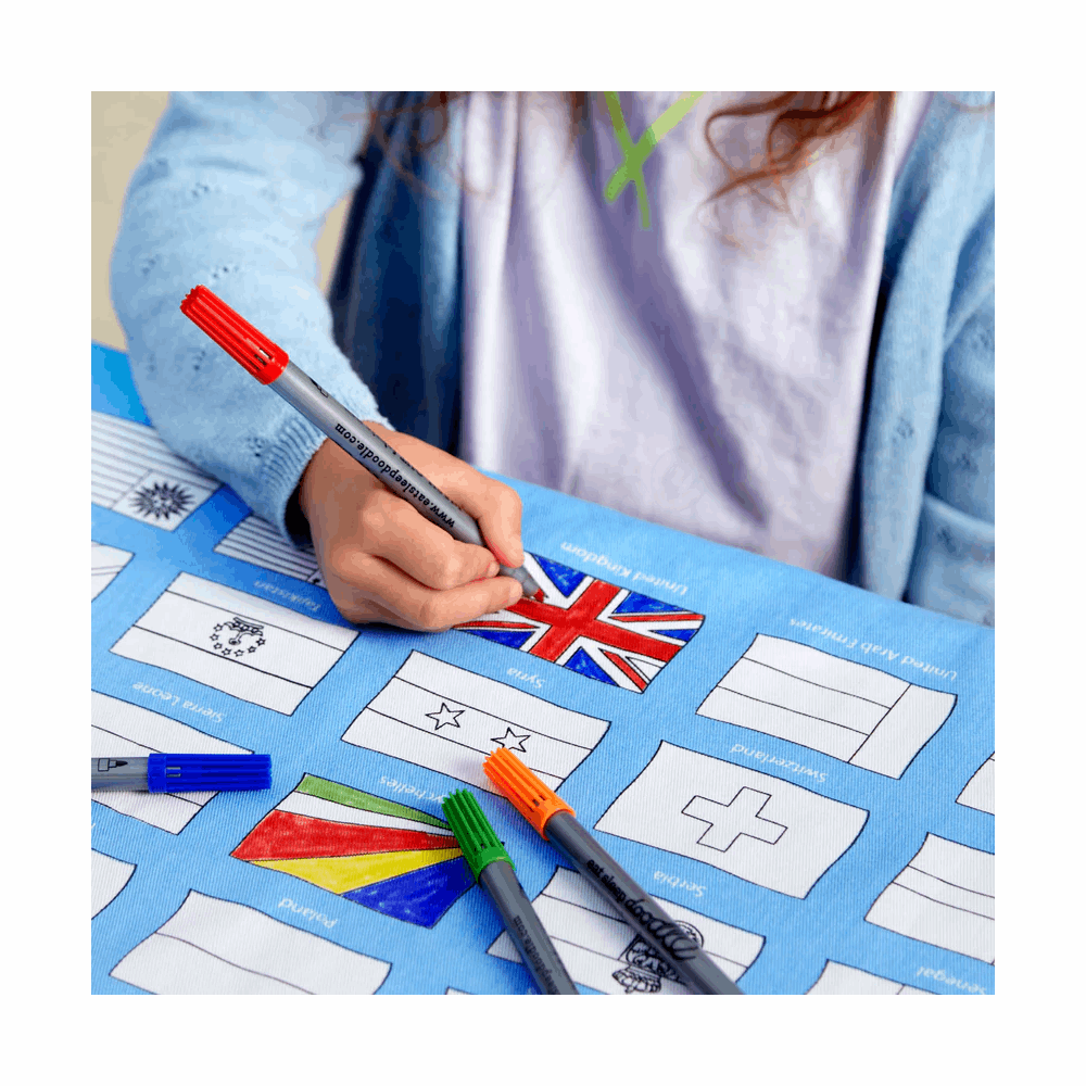 EATSLEEPDOODLE Tablecloth world flags FLAGTS 206001