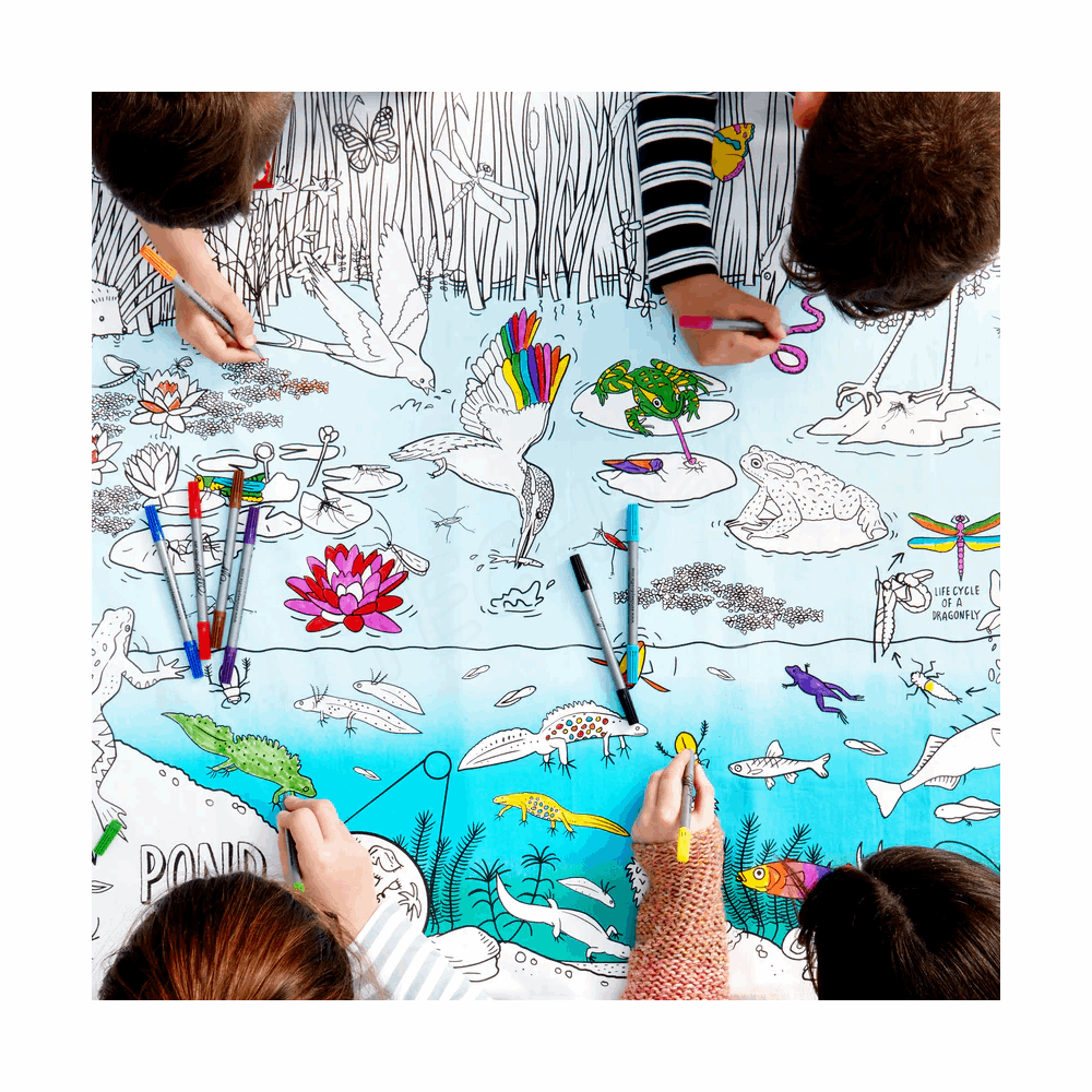 EATSLEEPDOODLE Tablecloth pond life PONDTS 206003