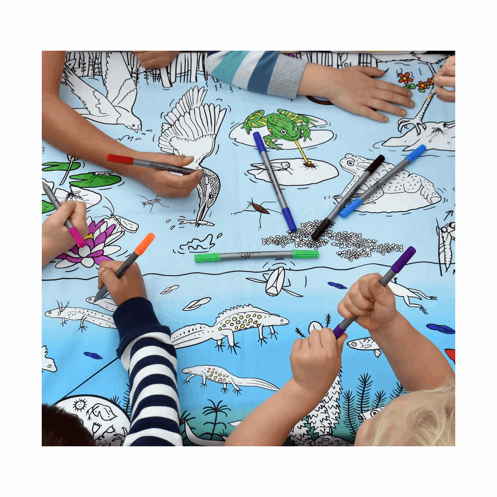 EATSLEEPDOODLE Tablecloth pond life PONDTS 206003