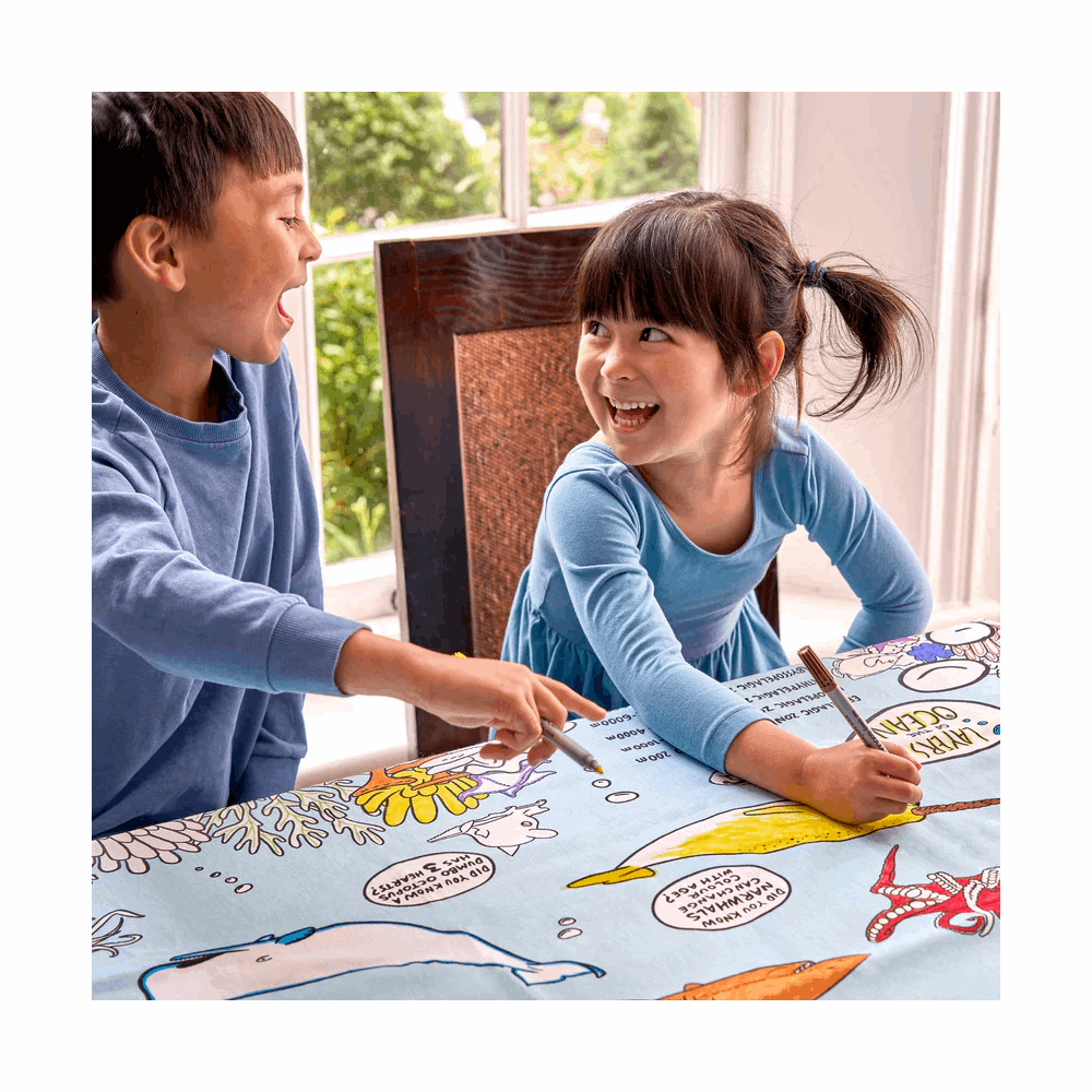 EATSLEEPDOODLE Tablecloth under the sea SEATS 206004