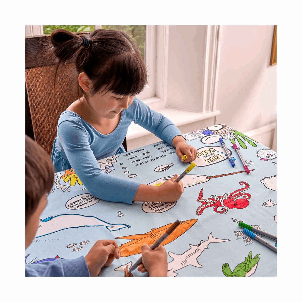 EATSLEEPDOODLE Tablecloth under the sea SEATS 206004