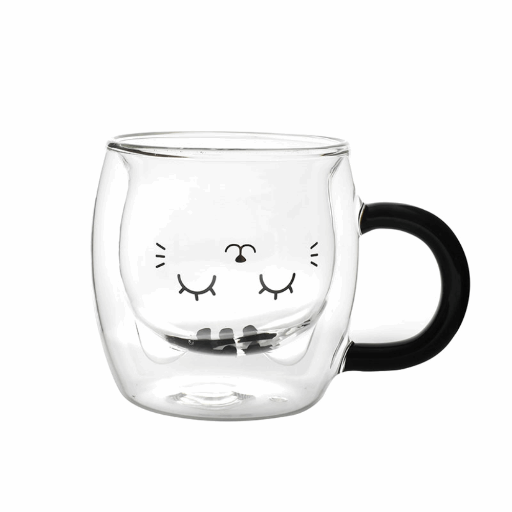 i-TOTAL ΚΟΥΠΑ GLASS XL2956 LATTE GREY CAT 250ml 139295600