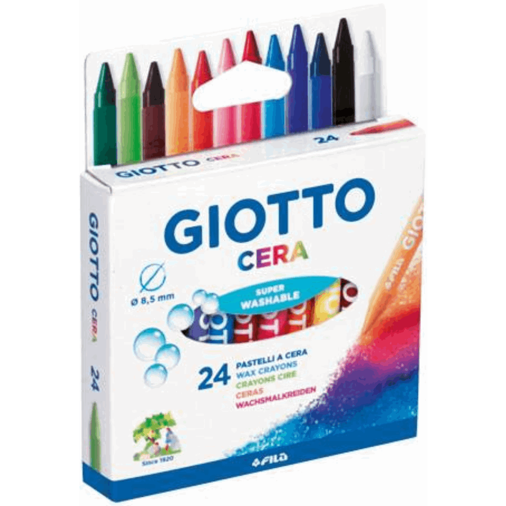 GIOTTO ΚΗΡΟΜΠΟΓΙΕΣ 9cm 24ΤΕΜ ASS.CERA ΣΕ BLISTER 000282200