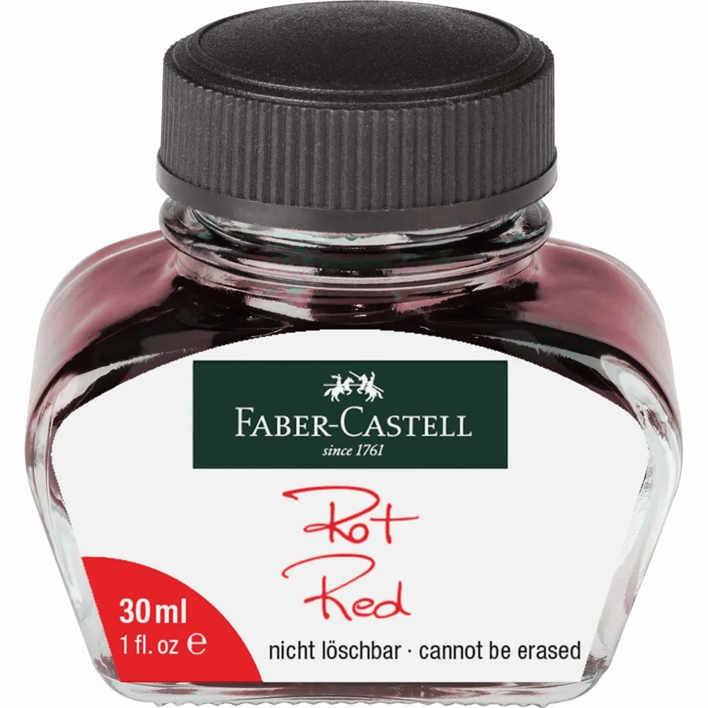 FABER CASTELL ΔΟΧΕΙΟ ΜΕΛΑΝΗΣ ΚΟΚΚΙΝΟ 30ml - 148704