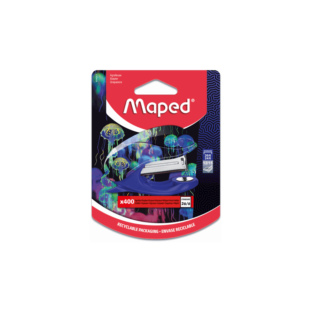 MAPED ΣΥΡΡΑΠΤΙΚΟ DEEPSEA ΜΕ ΣΥΡΜΑΤΑ 26/6 ΣΕ BLISTER 404003