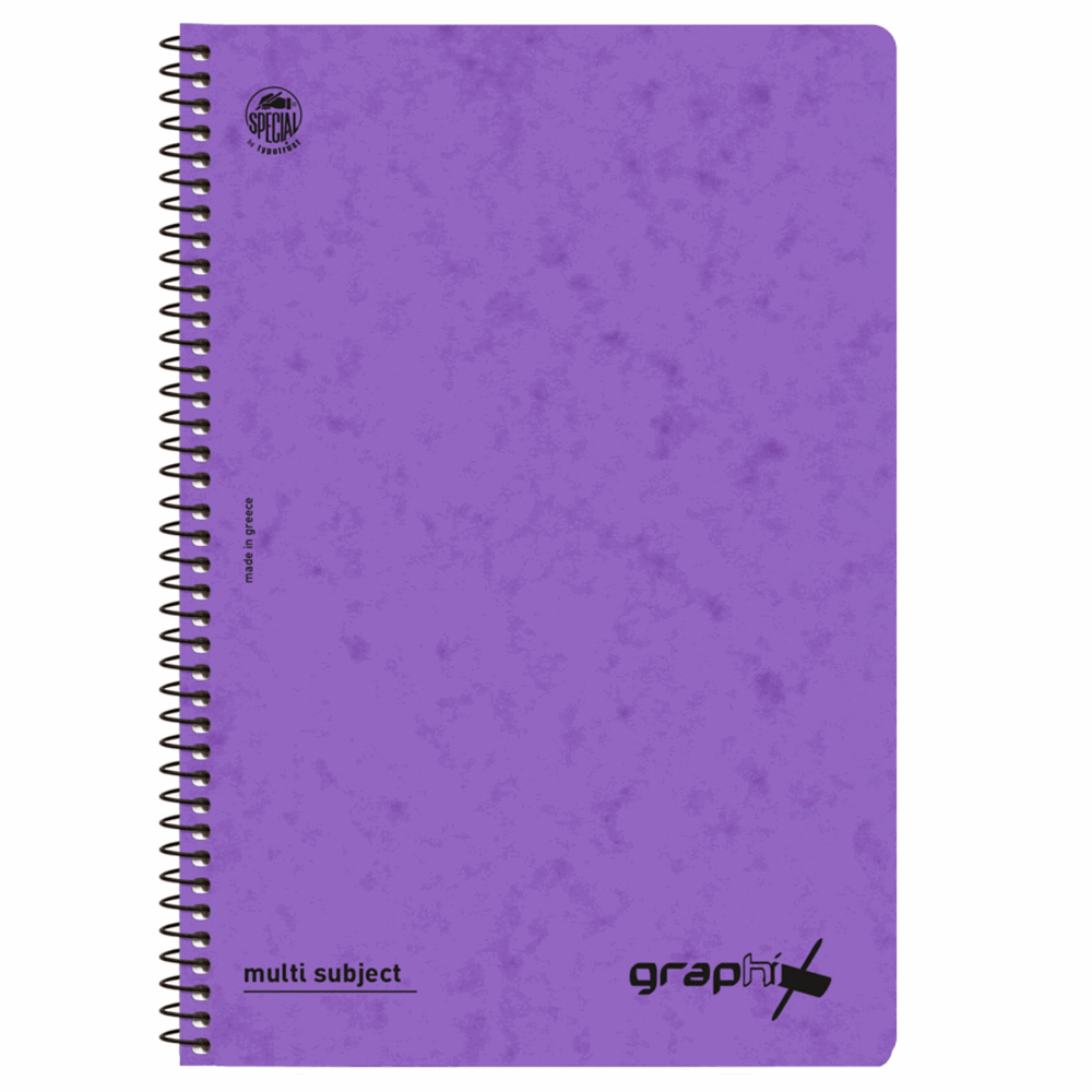 TYPOTRUST GRAPHIX ΤΕΤΡΑΔΙΟ ΣΠΙΡΑΛ Β5(17Χ25) 4Θ 120φ 4554-18