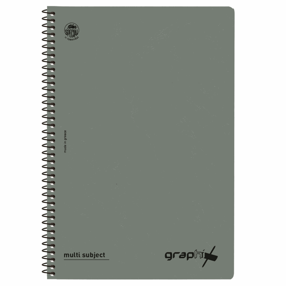TYPOTRUST GRAPHIX ΤΕΤΡΑΔΙΟ ΣΠΙΡΑΛ Β5(17Χ25) 4Θ 120φ 4554-18