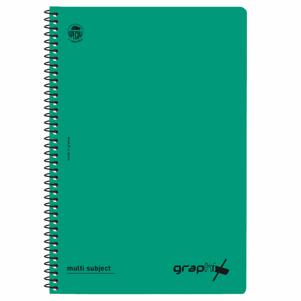 TYPOTRUST GRAPHIX ΤΕΤΡΑΔΙΟ ΣΠΙΡΑΛ Β5(17Χ25) 4Θ 120φ 4554-18