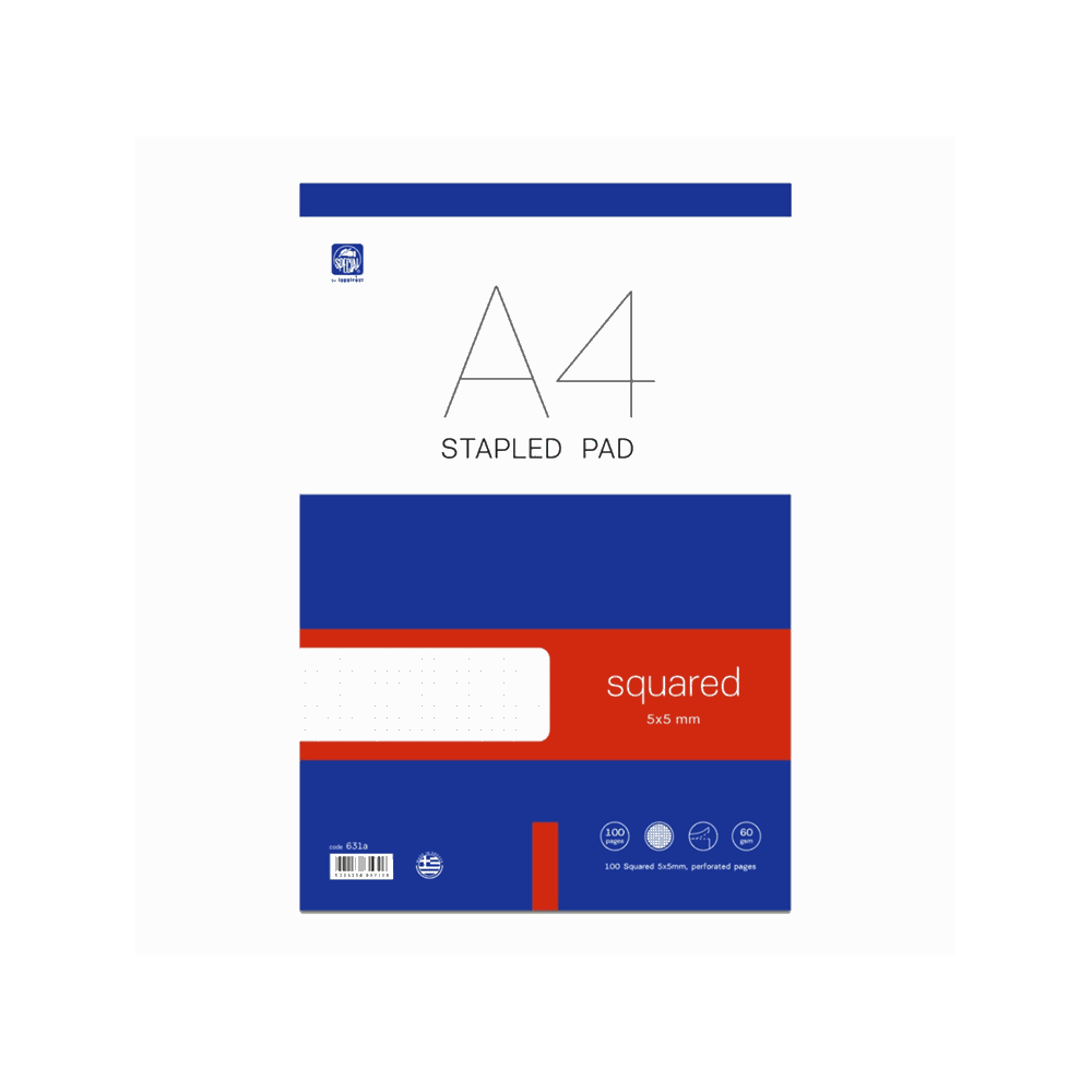 TYPOTRUST ΟVERLAP ΜΠΛΟΚ ΣΗΜΕΙΩΣΕΩΝ ΜΙΚΡΟΠΕΡΦΟΡΕ Α4(21Χ29) 50φ ΚΑΡΡΕ (5Χ5mm) 63110