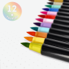 LEGAMI BUMA0002 Set of 12 Brush Markers in Pastel Colours - Brush Markers