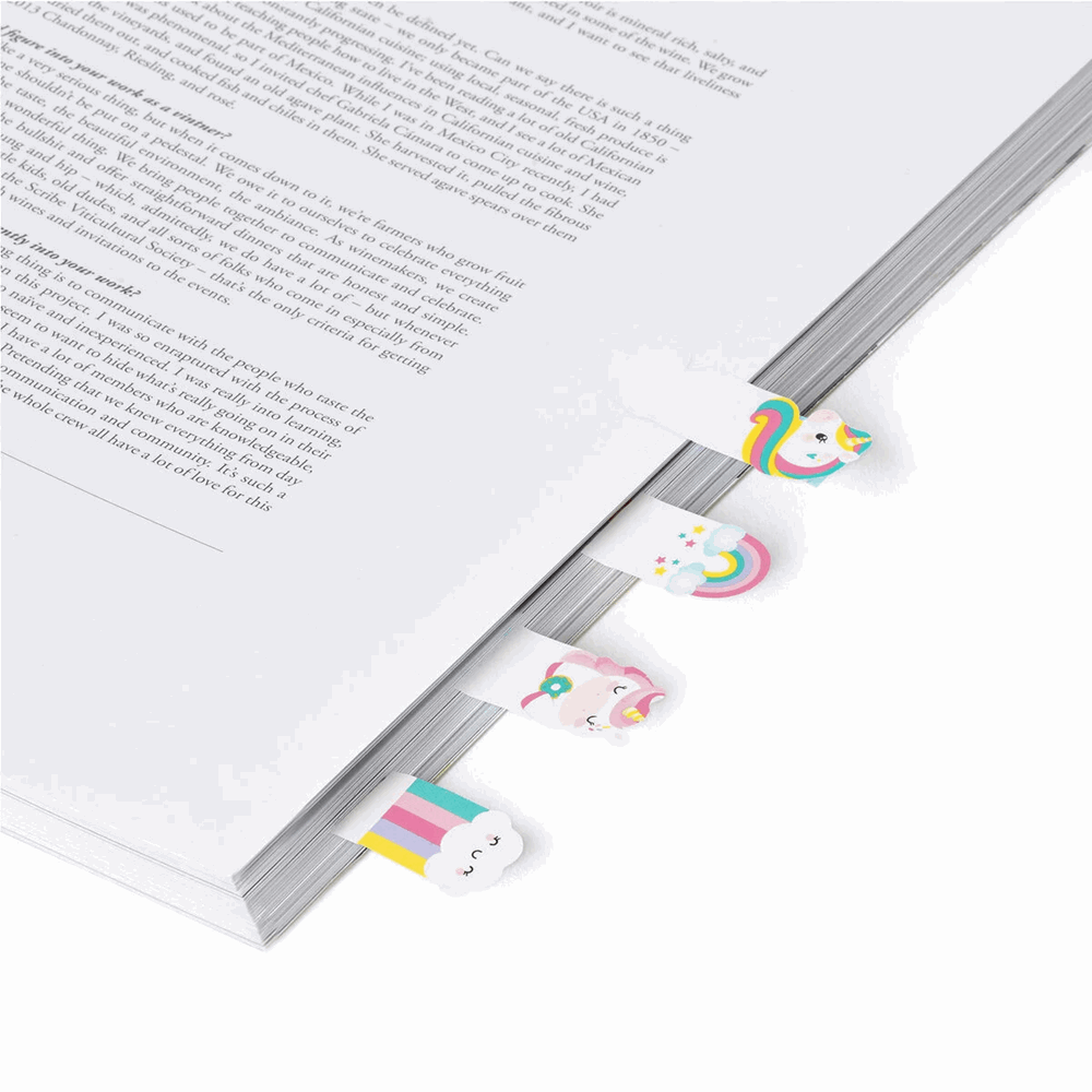 LEGAMI SKNKIT1 ADHESIVE PAGEMARKERS - KEEP IN MIND - UNICORN