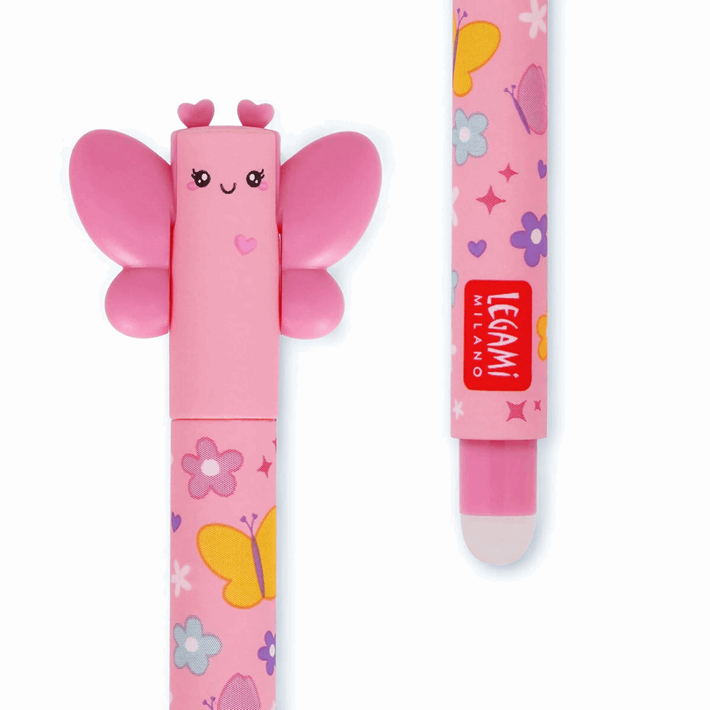 LEGAMI EP0045 ERASABLE GEL PEN PINK BUTTERFLY