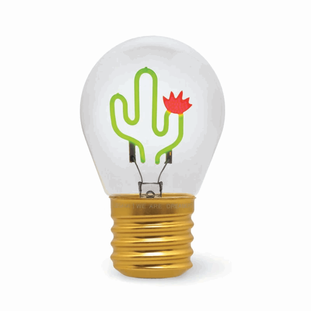 LEGAMI CLB0006 LIGHTBULB-SHAPED TABLE LAMP - BULB FICTION - CACTUS