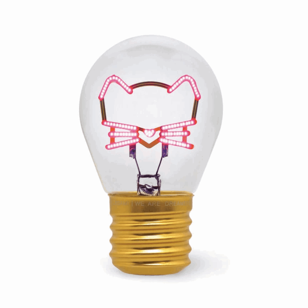 LEGAMI CLB0009 LIGHTBULB-SHAPED TABLE LAMP - BULB FICTION - KITTY