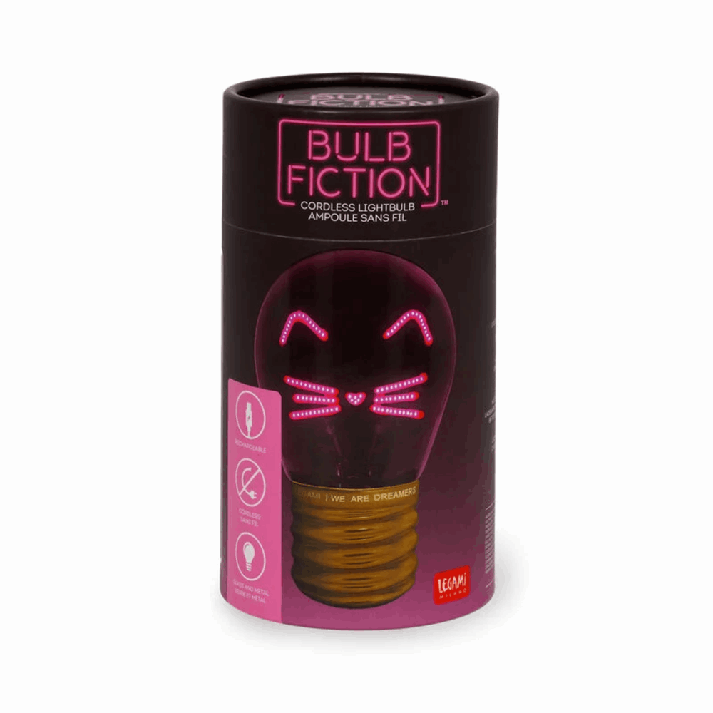 LEGAMI CLB0009 LIGHTBULB-SHAPED TABLE LAMP - BULB FICTION - KITTY