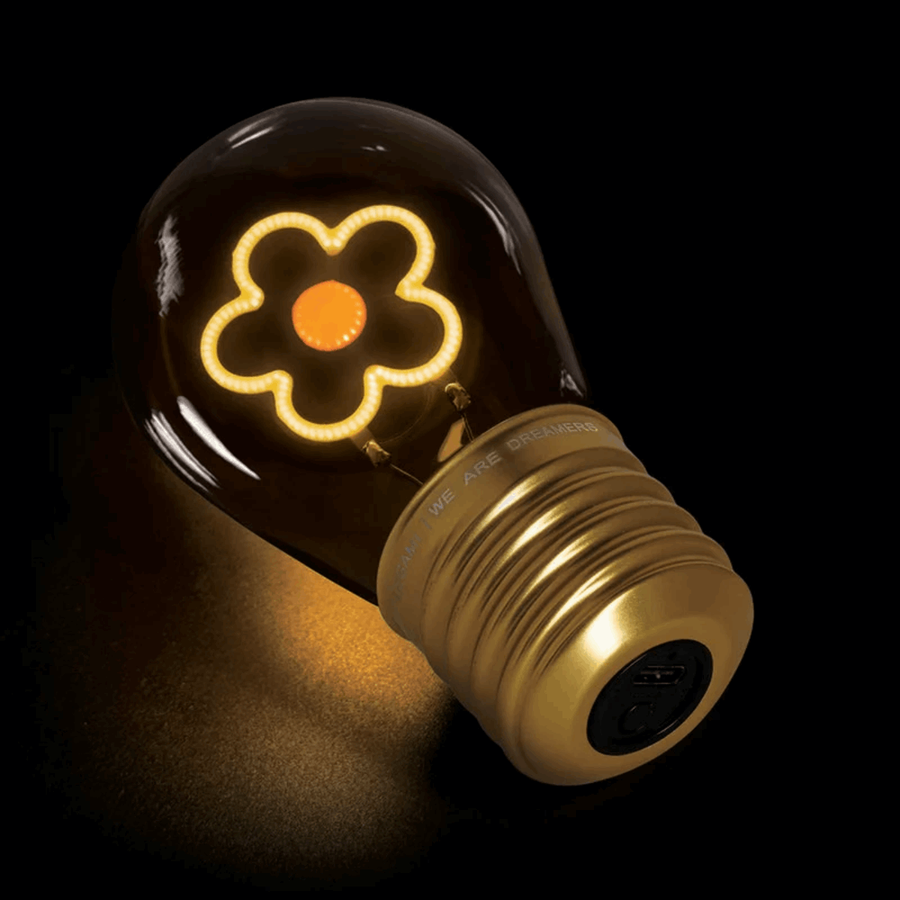 LEGAMI CLB0010 LIGHTBULB-SHAPED TABLE LAMP - BULB FICTION - DAISY