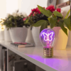 LEGAMI CLB0011 LIGHTBULB-SHAPED TABLE LAMP - BULB FICTION - BUTTERFLY