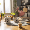 LEGAMI CLB0015 LIGHTBULB-SHAPED TABLE LAMP - BULB FICTION - BE HAPPY