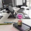 LEGAMI CLB0016 LIGHTBULB-SHAPED TABLE LAMP - BULB FICTION - GOOD VIBES