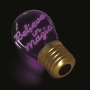 LEGAMI CLB0017 LIGHTBULB-SHAPED TABLE LAMP - BULB FICTION - BELIEVE IN MAGIC