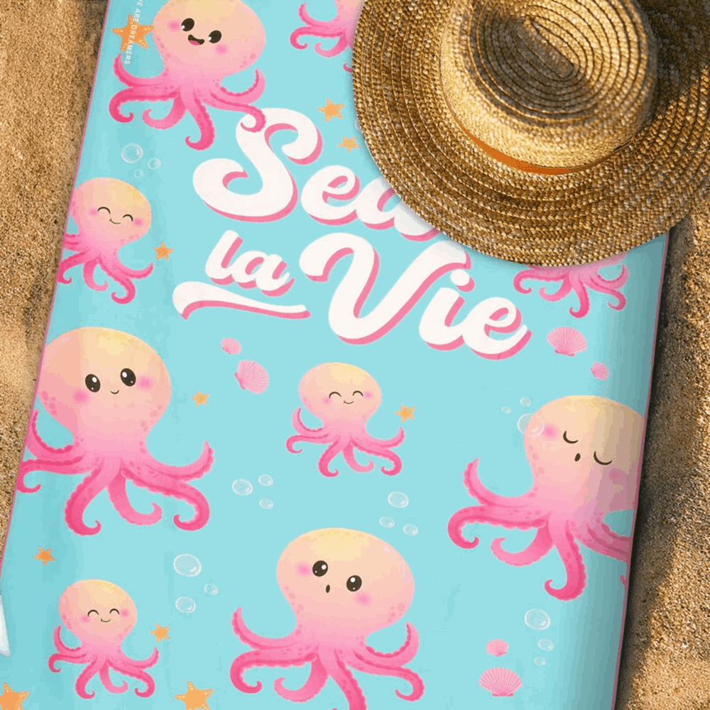 LEGAMI BT0034 BEACH TOWEL - OCTOPUS